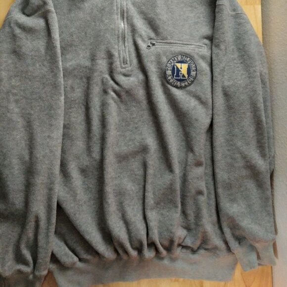 Vintage 90s Tommy Hilfiger Athletics Spell Out Pullover Fleece Jacket - Picture 3 of 8